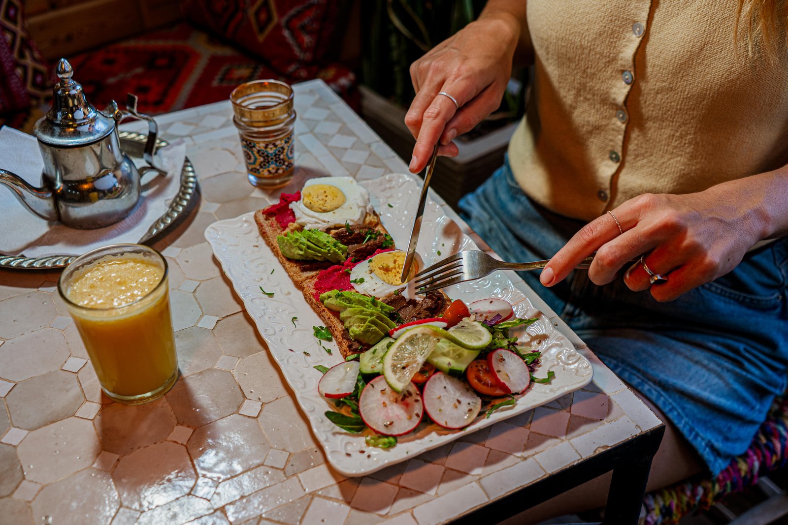 Vegetarian Moroccan tagine in Tamraght